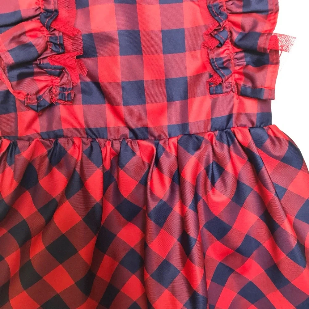 Cat & Jack Baby Plaid dress 2 piece - Picture 2 of 7